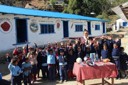 Sarita Gurung with childrens- Laame