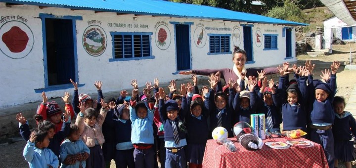 Sarita Gurung with childrens- Laame