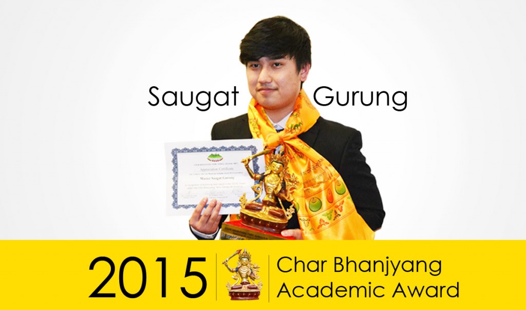 Char Bhanjyang Academic Award 2015 Winner - Saugat Gurung