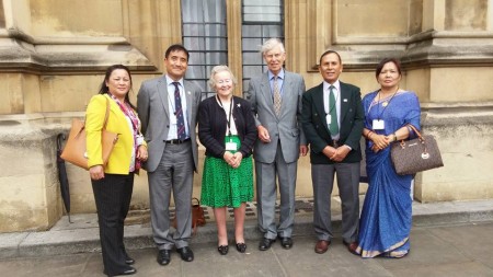 Luncheon meeting with Rt Hon Lord Roger and Lady Pat Swinfen at the House of Lords.