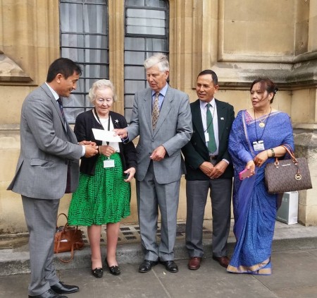 Luncheon meeting with Rt Hon Lord Roger and Lady Pat Swinfen at the House of Lords.