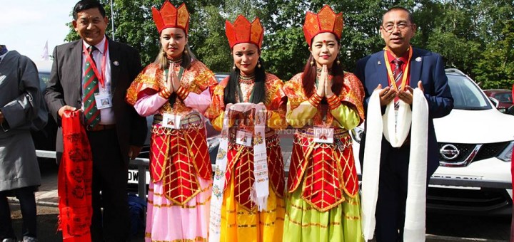 Manjushree Dance presented to His Holiness the Dalai Lama