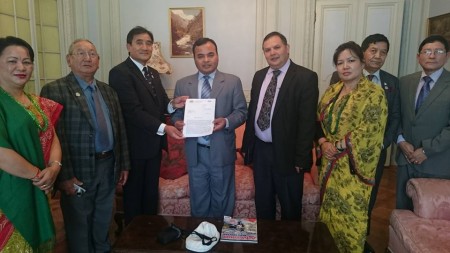 Char Bhanjyang Tamu Samaj UK’s delegation to Embassy of Nepal 15 September