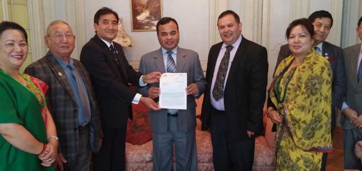 Char Bhanjyang Tamu Samaj UK’s delegation to Embassy of Nepal 15 September