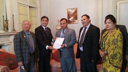 Char Bhanjyang Tamu Samaj UK’s delegation to Embassy of Nepal 15 September