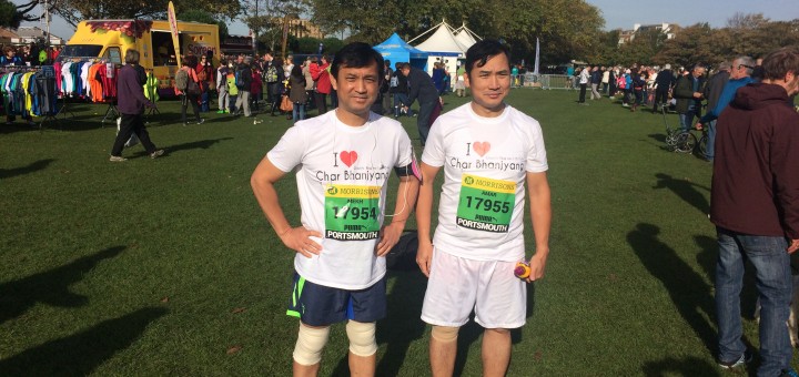 Morrisons Great South Run 2015 - Mekh Gurung and Amar Gurung