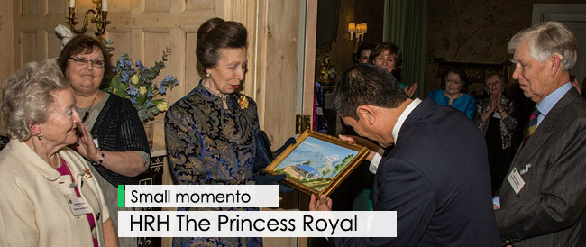 CBTSUK presents a small memento to HRH The Princess Royal